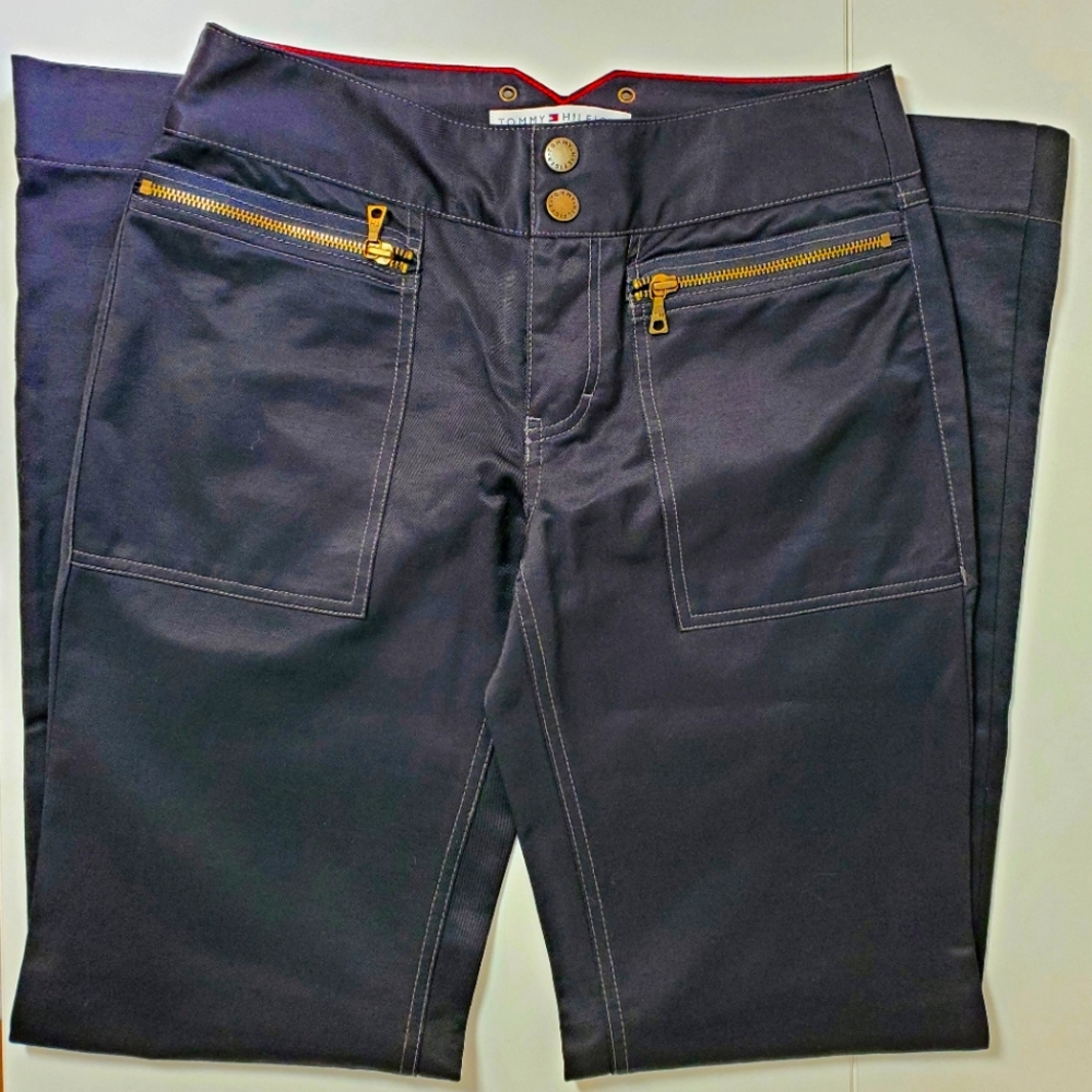 Tommy Hilfiger jeans Vintage Black Low Rise Zipper Pants - Size 2 - Picture 5 of 10